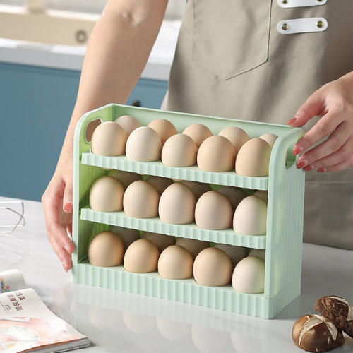 Khay đựng trứng CÁNH TỦ LẠNH 3 tầng 30 quả nhựa PP an toàn cao cấp