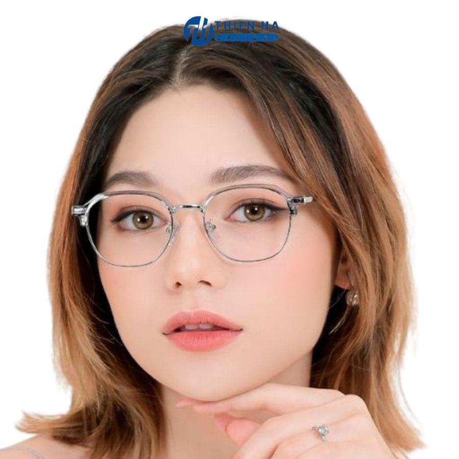 Gọng kính nam nữ dáng vuông Thiên Hà OPTICAL chất liệu Acetate Metal cao cấp nhẹ kiểu trẻ trung dễ đeo nhiều màu TH2255