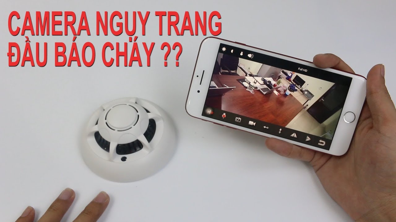 Máy Báo Động Cháy FullHD 1080P 4K WiFi Kết Nối Từ Xa Trên Điện Thoại 3G