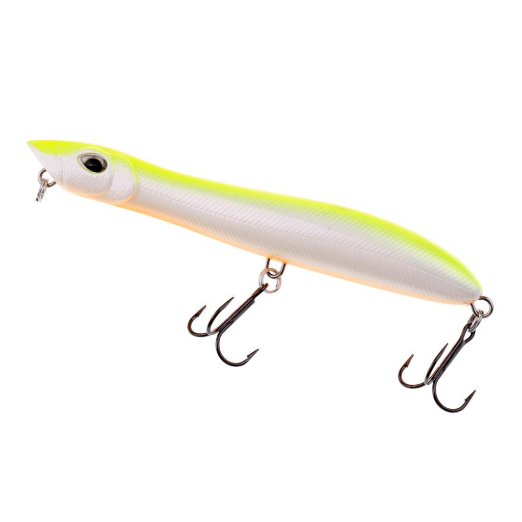 3D Eyes Plastic Fishing Lures, Smooth Floating Bass Popper Lures Lifelike Fish Swimming, Minnow Baits Hard Fishing Lures