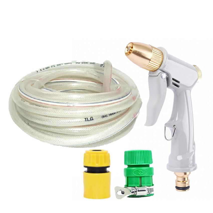 Bộ dây vòi xịt nước rửa xe, tưới cây tăng áp 3 lần, loại 7-10m  206846