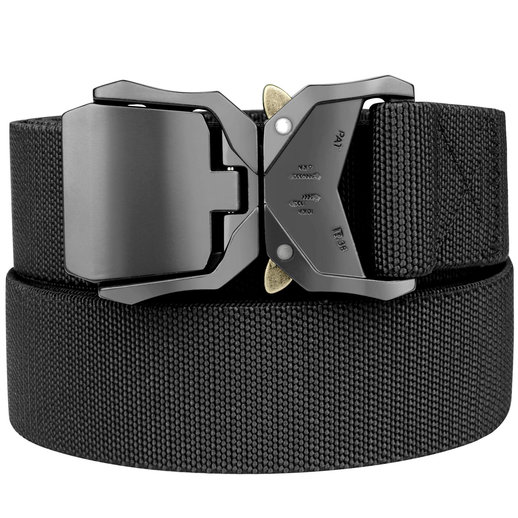 Thắt Lưng Nam Co Giãn Chiến Thuật Quân Đội Nylon Thắt Lưng Rigger Nhanh Chóng Phát Hành Dành Cho Thể Thao Tác Phẩm Plus Kích Thước 160Cm/63inch