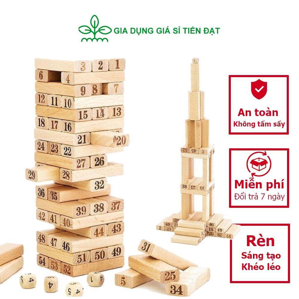 Rút gỗ 54 thanh đồ chơi kết nối gia đình Wiss Toy