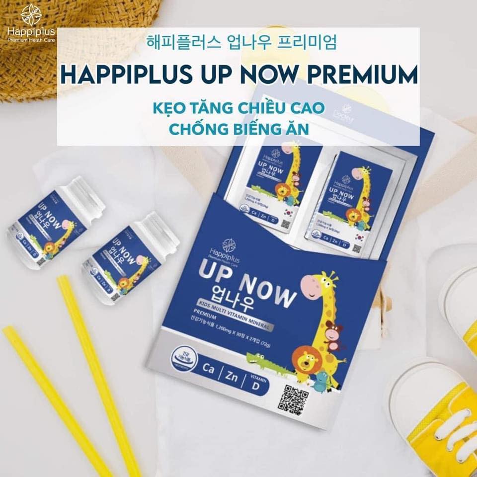 Kẹo ngậm hỗ trợ tăng chiều cao cho bé Happilus UP NOW Premium