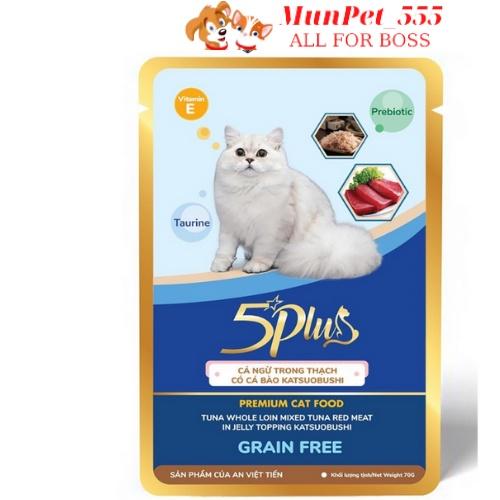 Pate 5plus gói 70g - Kích thích vị giác cho mèo các vị