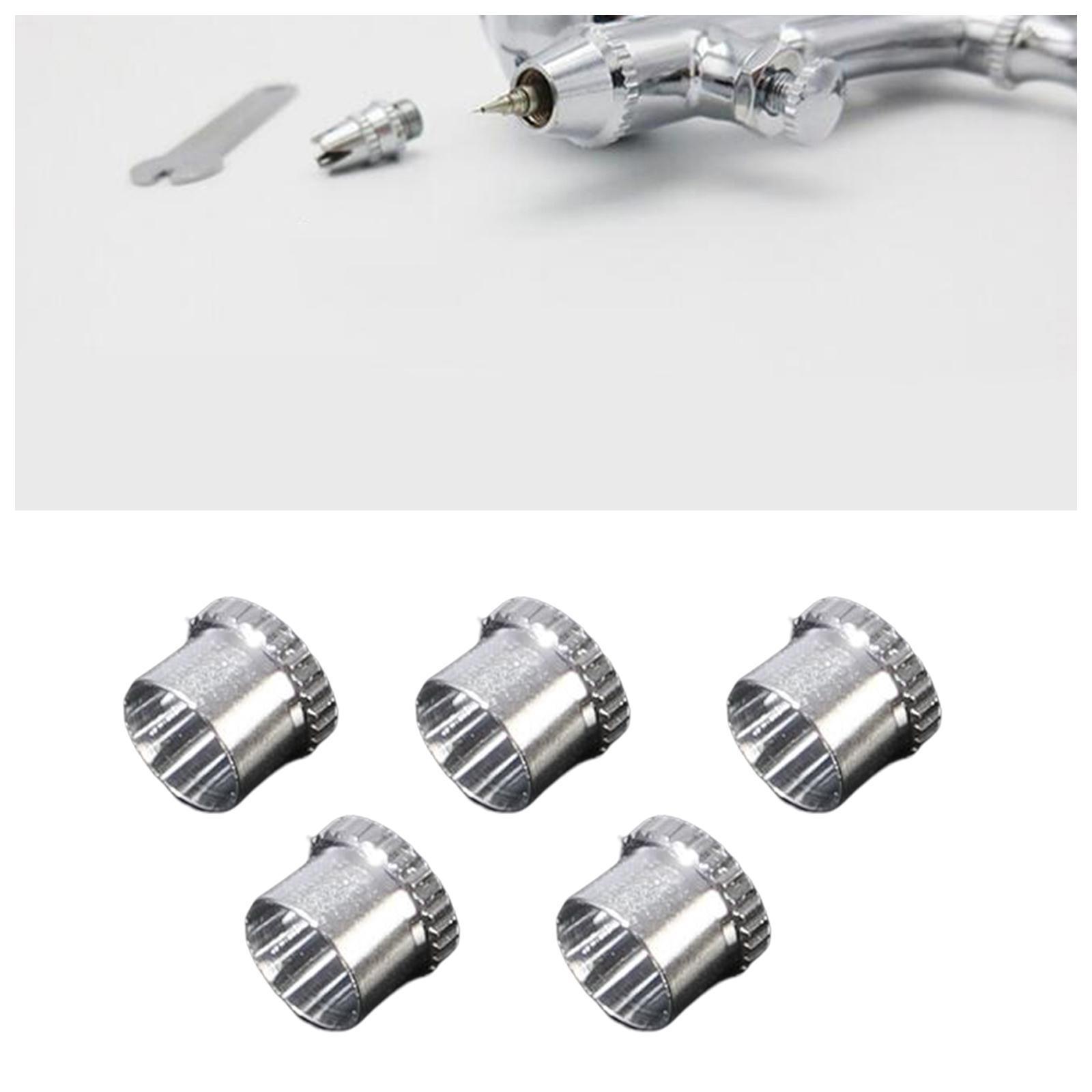 5Pcs Spray  Tips Cover Nozzle Caps  Durable Airbrush  Caps Dust Cap for Painting Airbrush Sprayer Makeup Nail art cakes decorating