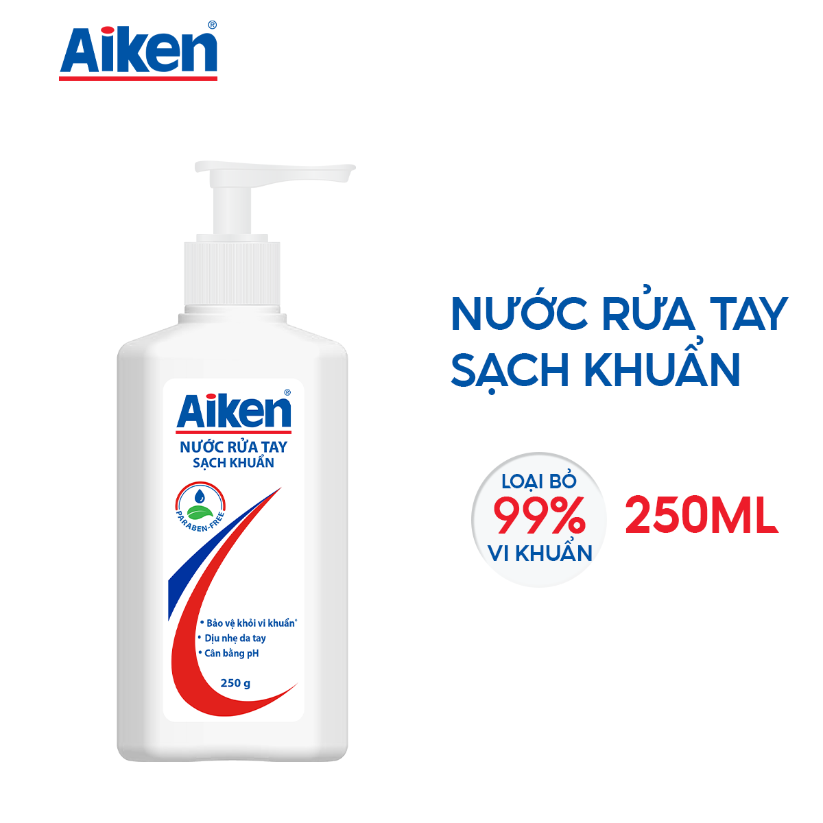 Aiken Sữa tắm Trà Xanh 850g + Nước rửa tay 250g