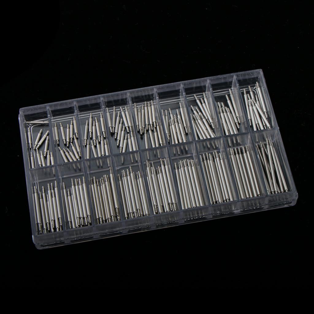 2X 180 Pieces Professional Stainless Steel Watch Spring Bar Strap Pins 1.5mm