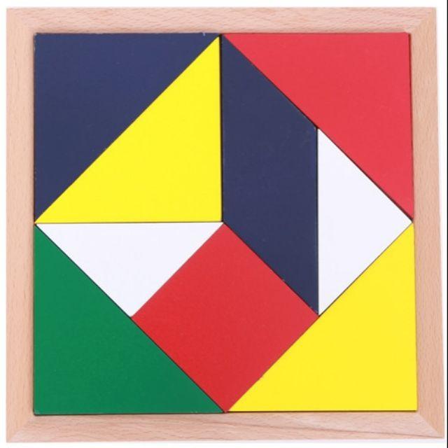 Bảng ghép hình vuông Tangram (Square Put Together Tray)