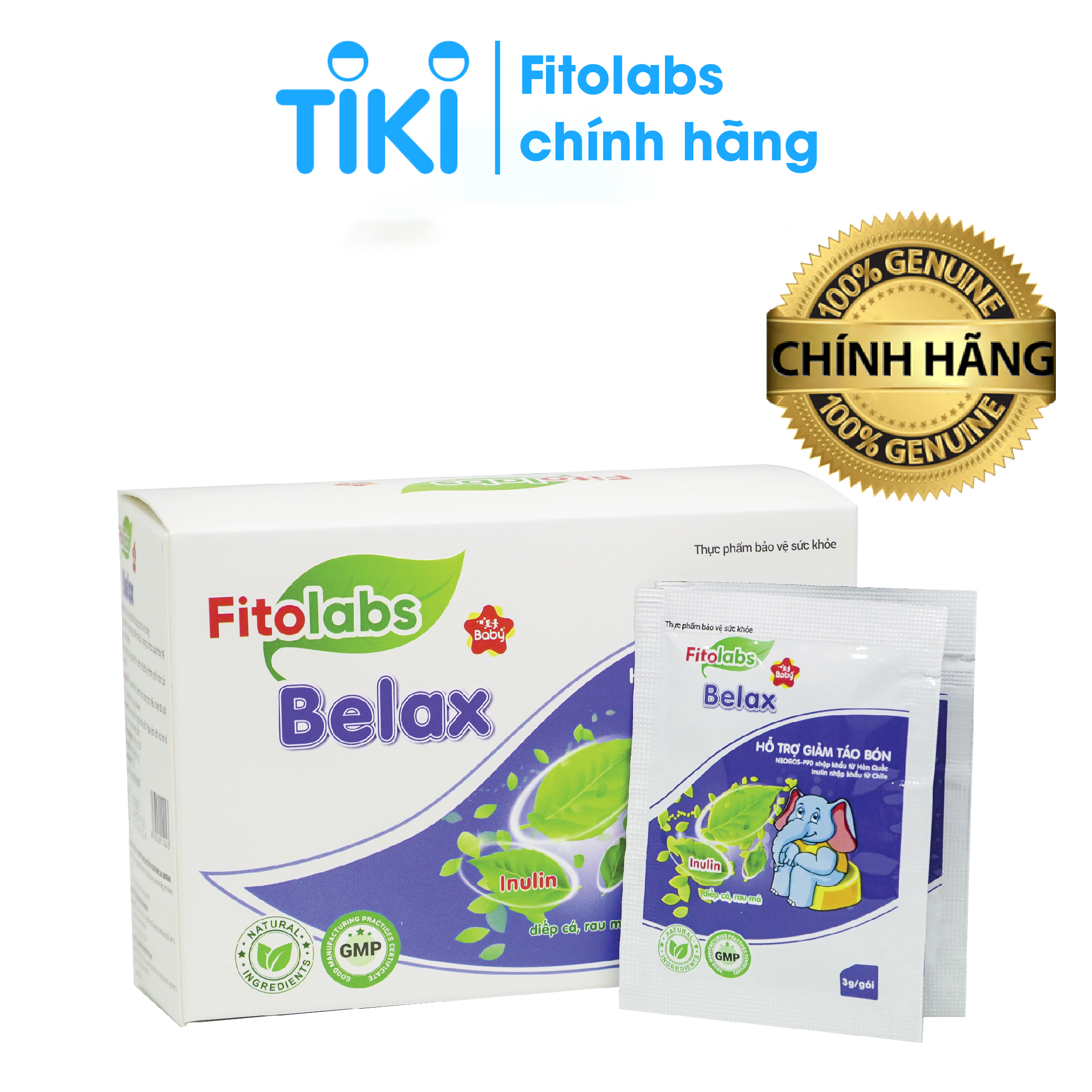 Cốm bổ sung chất xơ Fitolabs Belax giảm táo bón cho bé