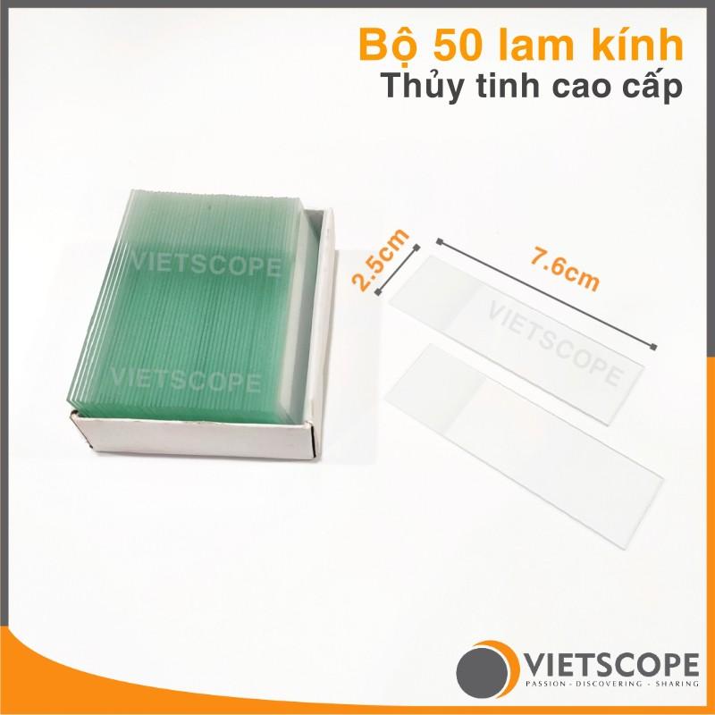 Bộ 50 lam kính thủy tinh dành cho kính hiển vi - Microscope Slides chất lượng cao