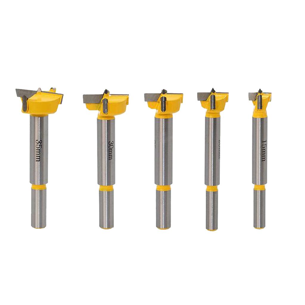 5pcs PROFESSIONAL   DRILL BIT SET WOODWORKING HOLE SAW   BITS