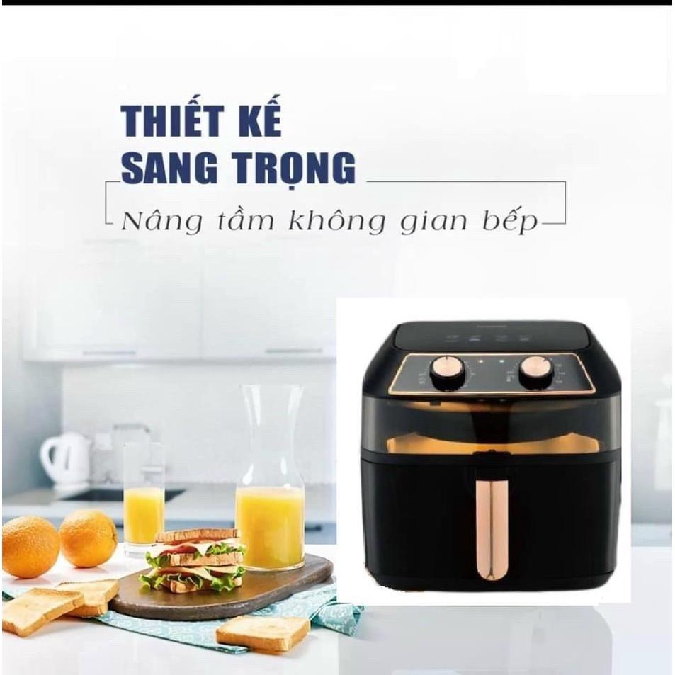 Nồi Chiên Không Dầu NINE SHIELD KB-8001M - Dung Tích Lớn 10 Lít - Chế Độ Đảo Tự Động