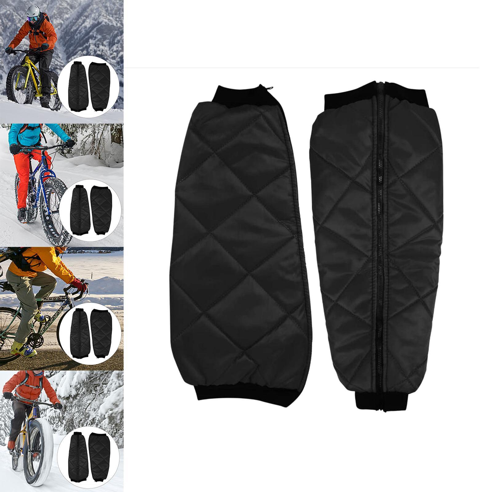 Warm Knee Pads, Knee , Unisex Windproof Zipper Leg Sleeves for Outdoor Ski Riding Snowboarding Cycling