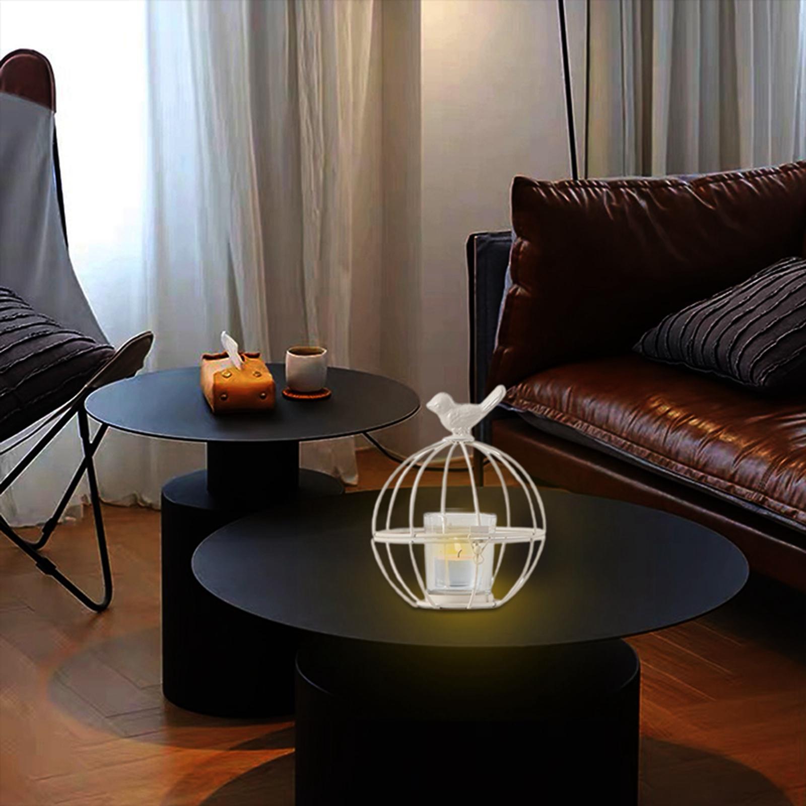 Candle Holder Bird Cage Vintage Style  Decor