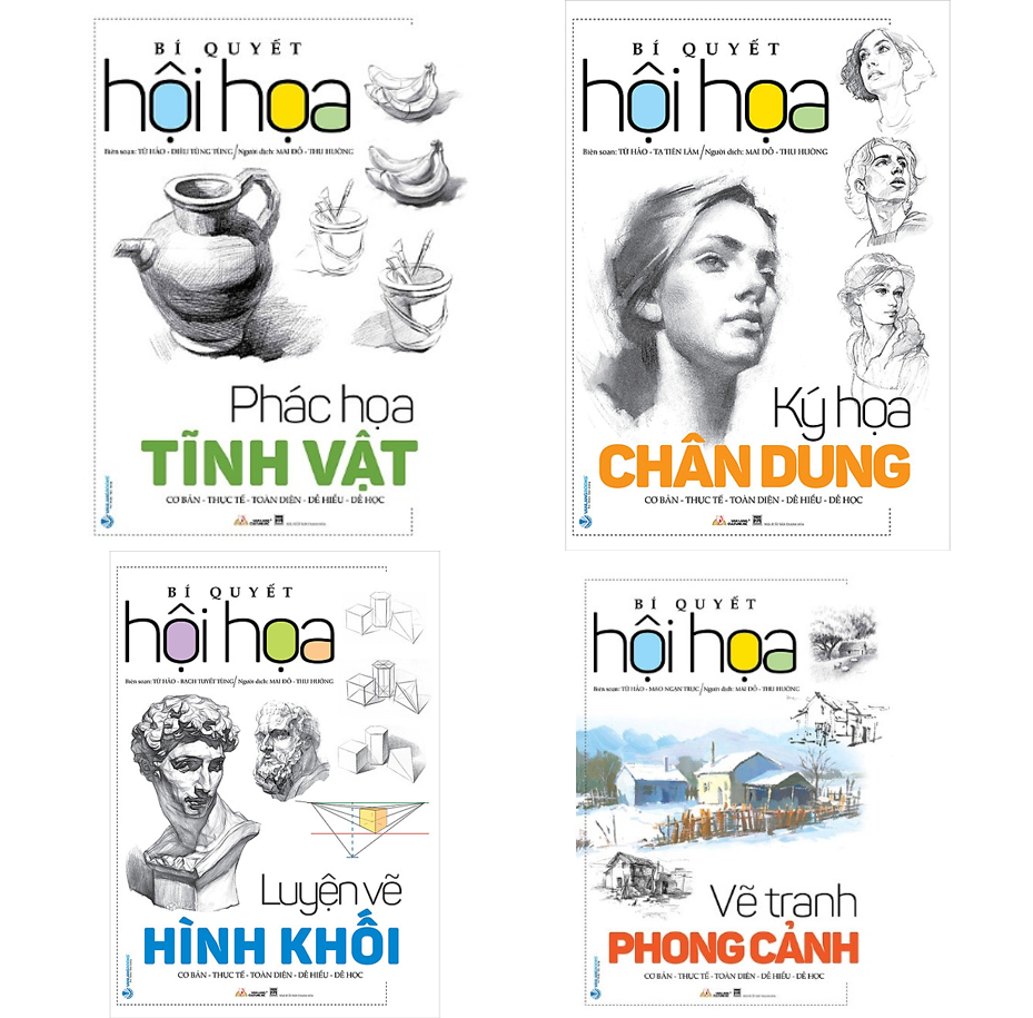 Combo 4 Cuốn Bí Quyết Hội Họa - Vanlangbooks