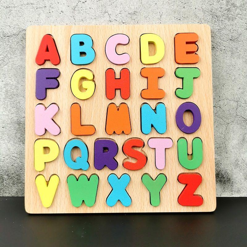 Bộ Đồ Chơi Lắp Ráp Bằng Gỗ Cho Bé 2-3-4 Tuổi