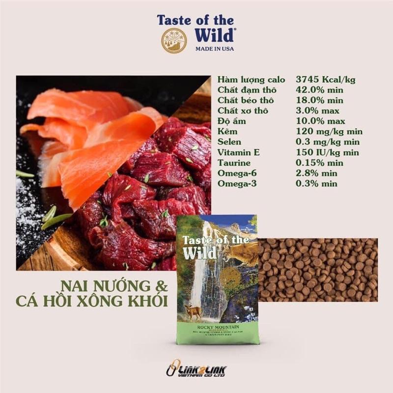 THỨC ĂN HẠT CHO MÈO GRAIN FREE - TASTE OF THE WILD