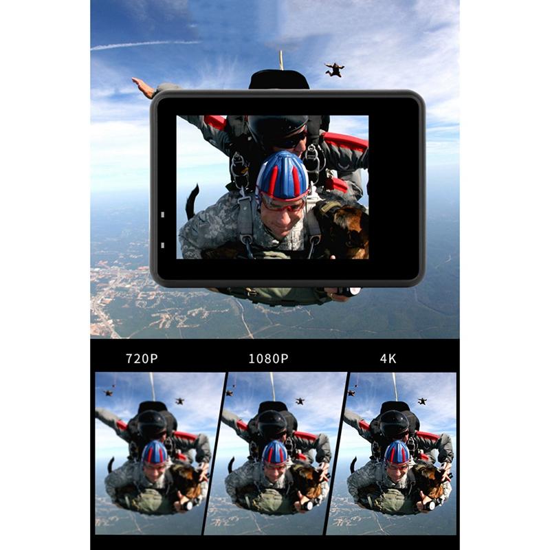 2022 Máy ảnh hành động H10 mới 4K 60fps 20MP 2.0 LCD EIS màn hình kép WiFi webcam Waterproof Faterproof Sports Video Pro Cam in Stocks