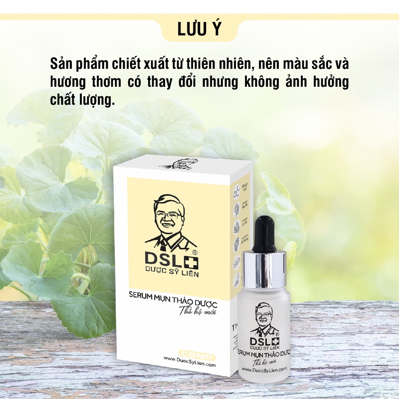 Serum Mụn Thảo Dược Thế Hệ Mới 15G - Dược Sĩ Liên, giúp giảm mụn, sạch da