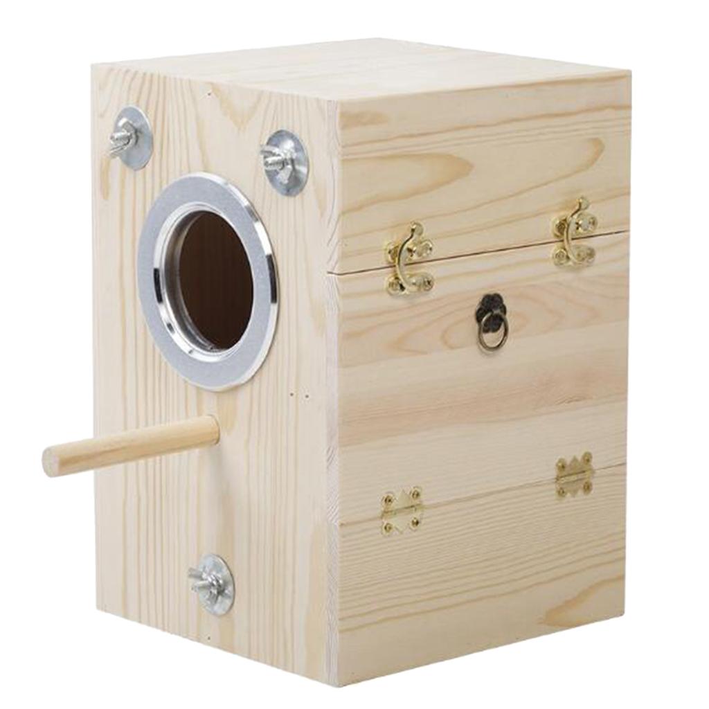 Acituna Gỗ Nhà Chim Chim Làm Tổ Hộp Cockatiel Sinh Sản Làm Tổ Chim Aviary Lồng