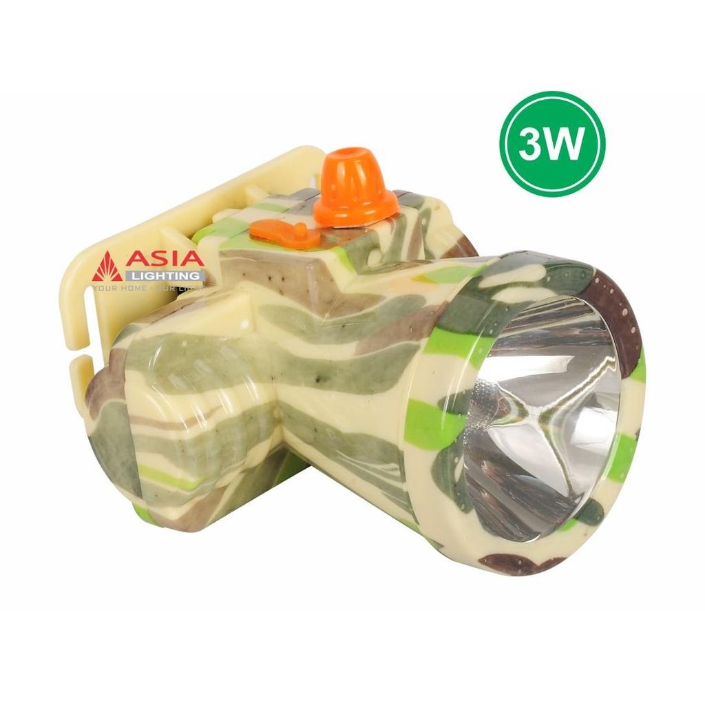 Đèn đội đầu thân màu quân đội_Asia Lighting_Hàng chính hãng