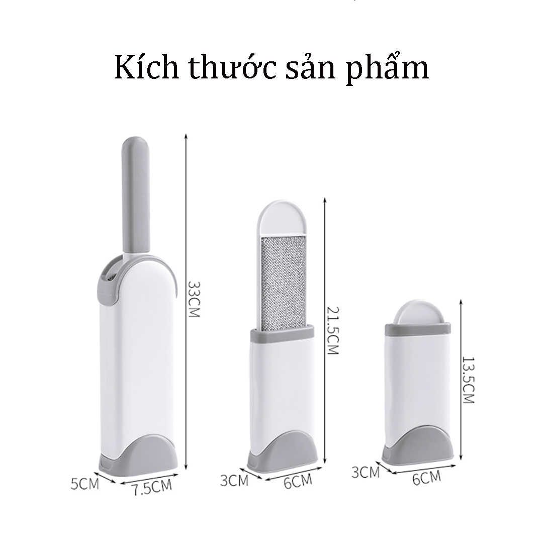 Combo 2 cây lăn tĩnh điện đa năng hút sạch lông bụi bám trên quần áo ,ga giường , ghế sofa