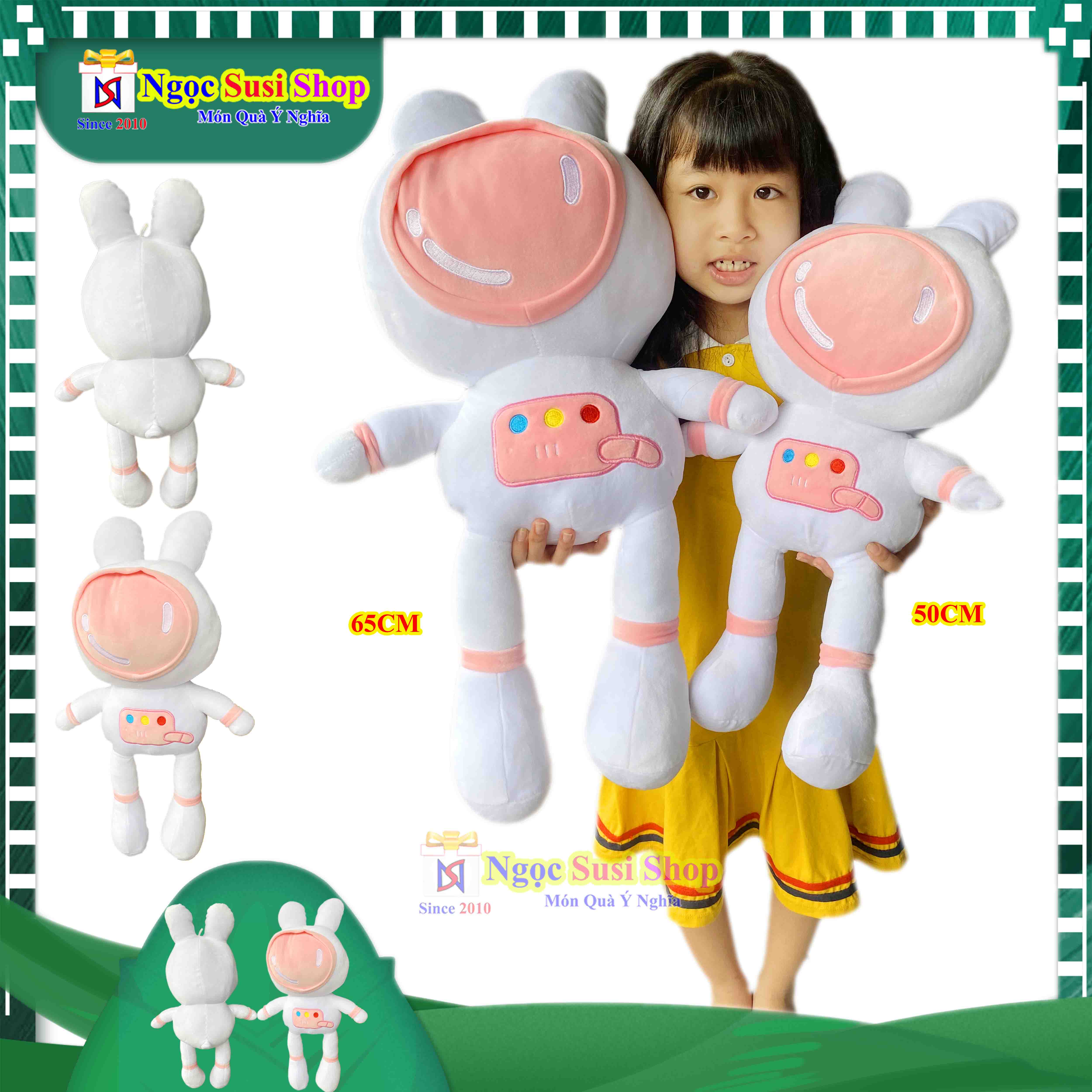 THÚ BÔNG THỎ PHI HÀNH GIA , THỎ PHI CÔNG CHO BÉ RẤT ĐẸP - GẤU BÔNG CHO BÉ