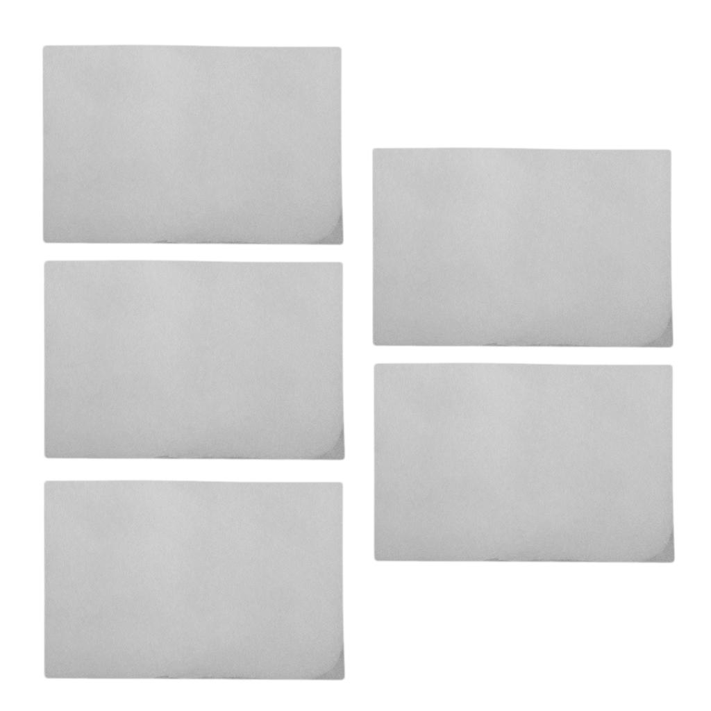 5x Nhiệt Giấy Tấm Phim Cho DIY Trang Sức Làm Thủ Công Thô Ba Lan
