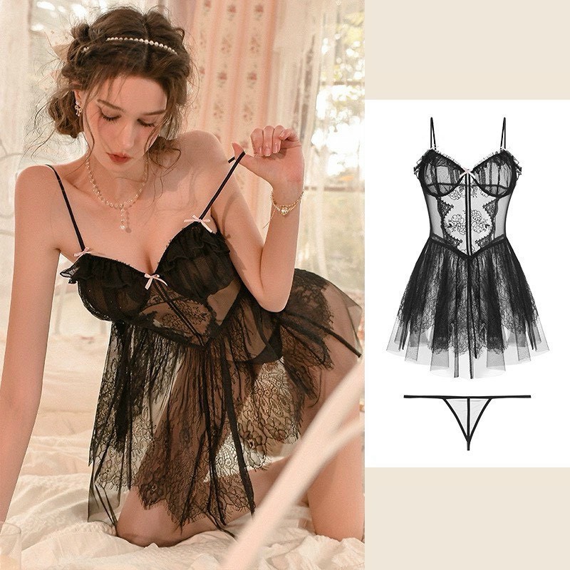 Váy Ngủ Ren Ngắn Gợi Cảm (Không kèm áo choàng) - B.Lingerie