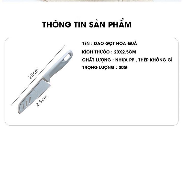 Dao Gọt Trái Cây Sắc Bén Có Nắp Đậy Tiện Lợi KT 20x3cm