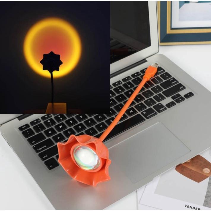 Đèn led GOOJODOQ mini chiếu màu hoàng hôn chuyên dụng quay Tik Tok cổng USB dễ mang đi