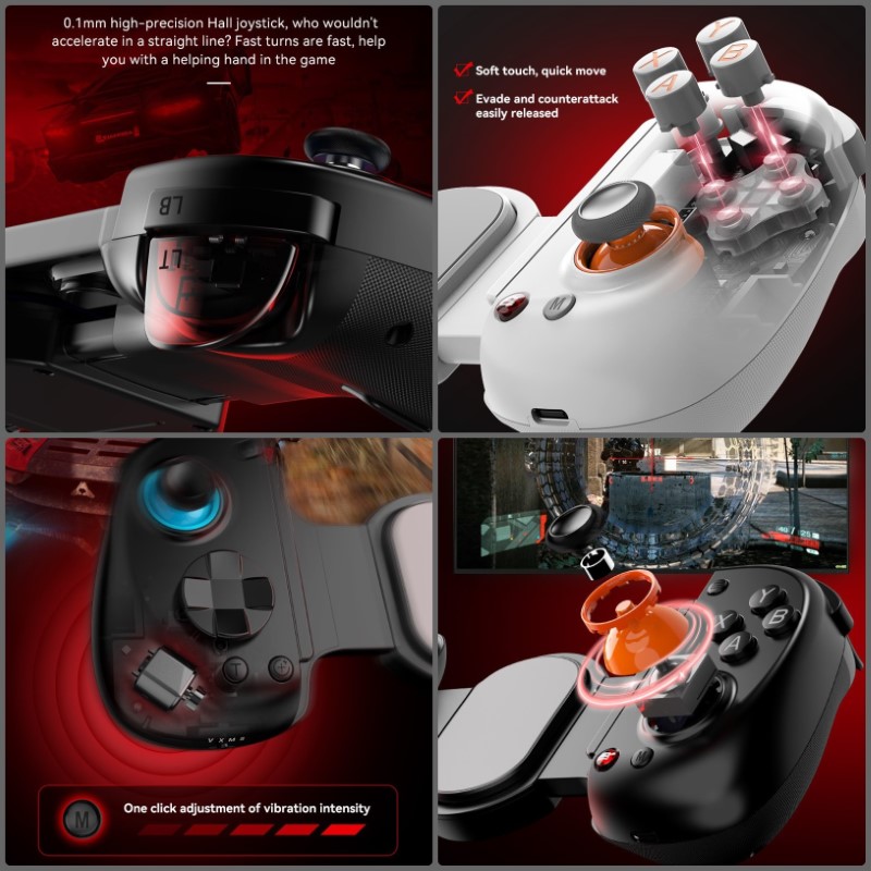 Gamepad Tay Game không dây D8 Bluetooth hoặc gắn trực tiếp điện thoại , siêu nhạy , không trễ cho điện thoại máy tính hàng nhập khẩu