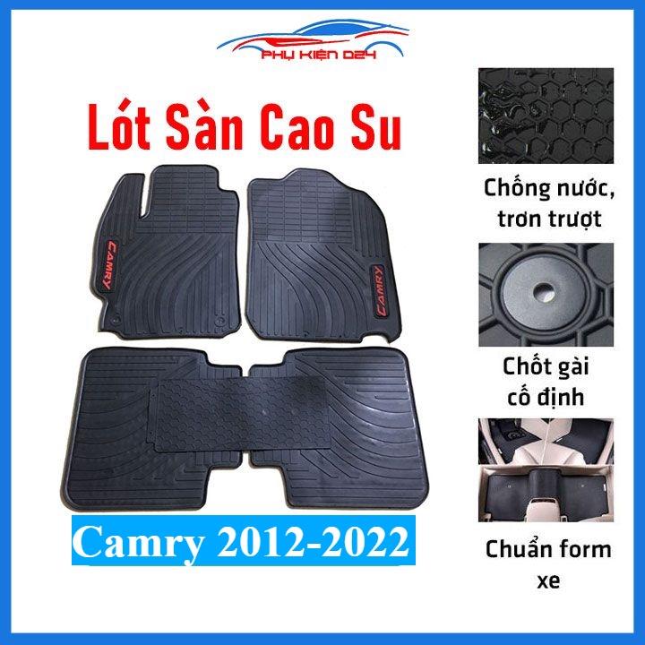 Thảm lót sàn cao su Camry 2012-2013-2014-2015-2016-2017-2018-2019-2020-2021-2022 mẫu mới chịu lực tốt