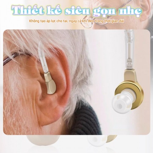 Máy trợ thính không dây pin sạc Axon A-130 - Tặng kèm hộp đựng