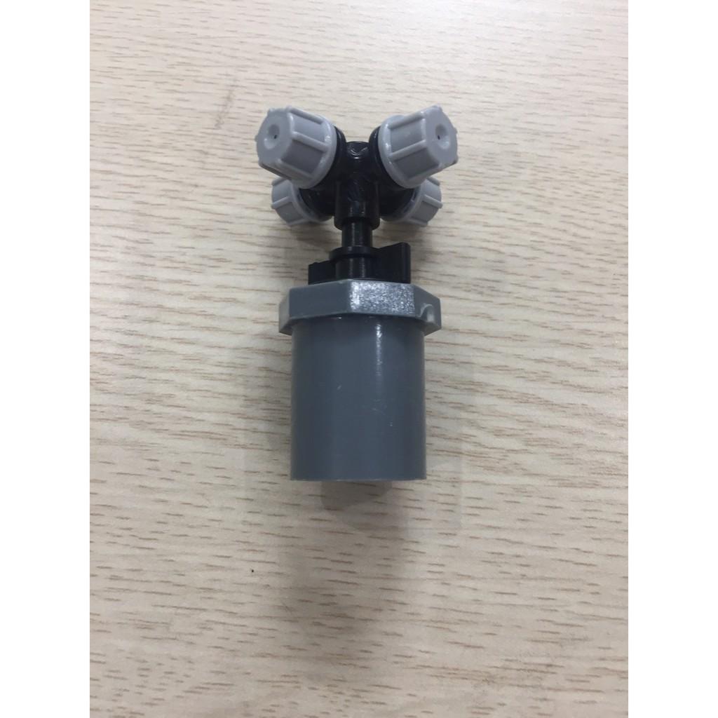Béc phun sương 4 cửa kèm Nối ống PVC 21