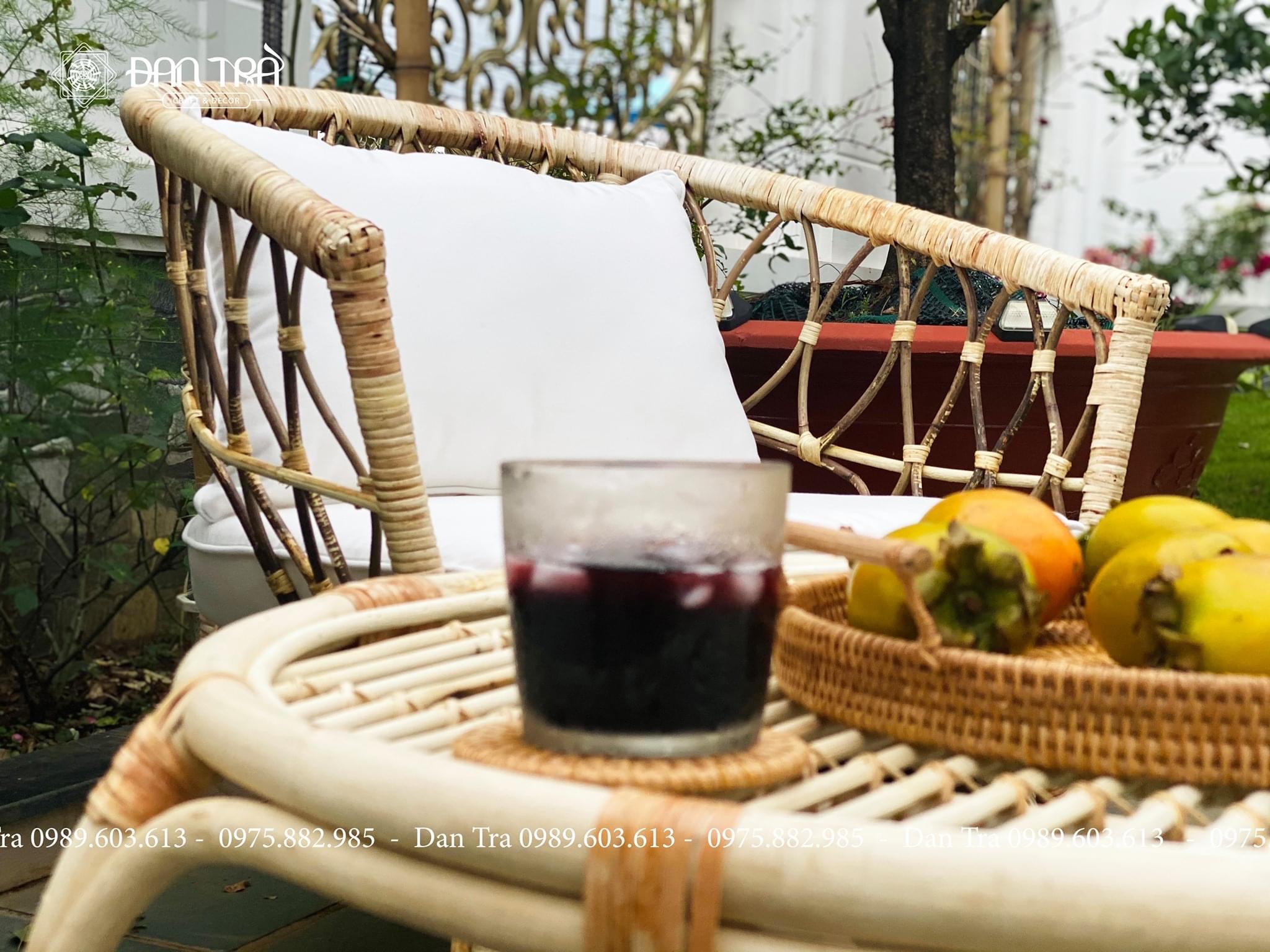 [GIÁ TẠI XƯỞNG] Ghế Đơn Tay Bè Cổ Điển - Ghế Mây Classic ĐAN TRÀ - Bàn Ghế Mây Tre Coffee