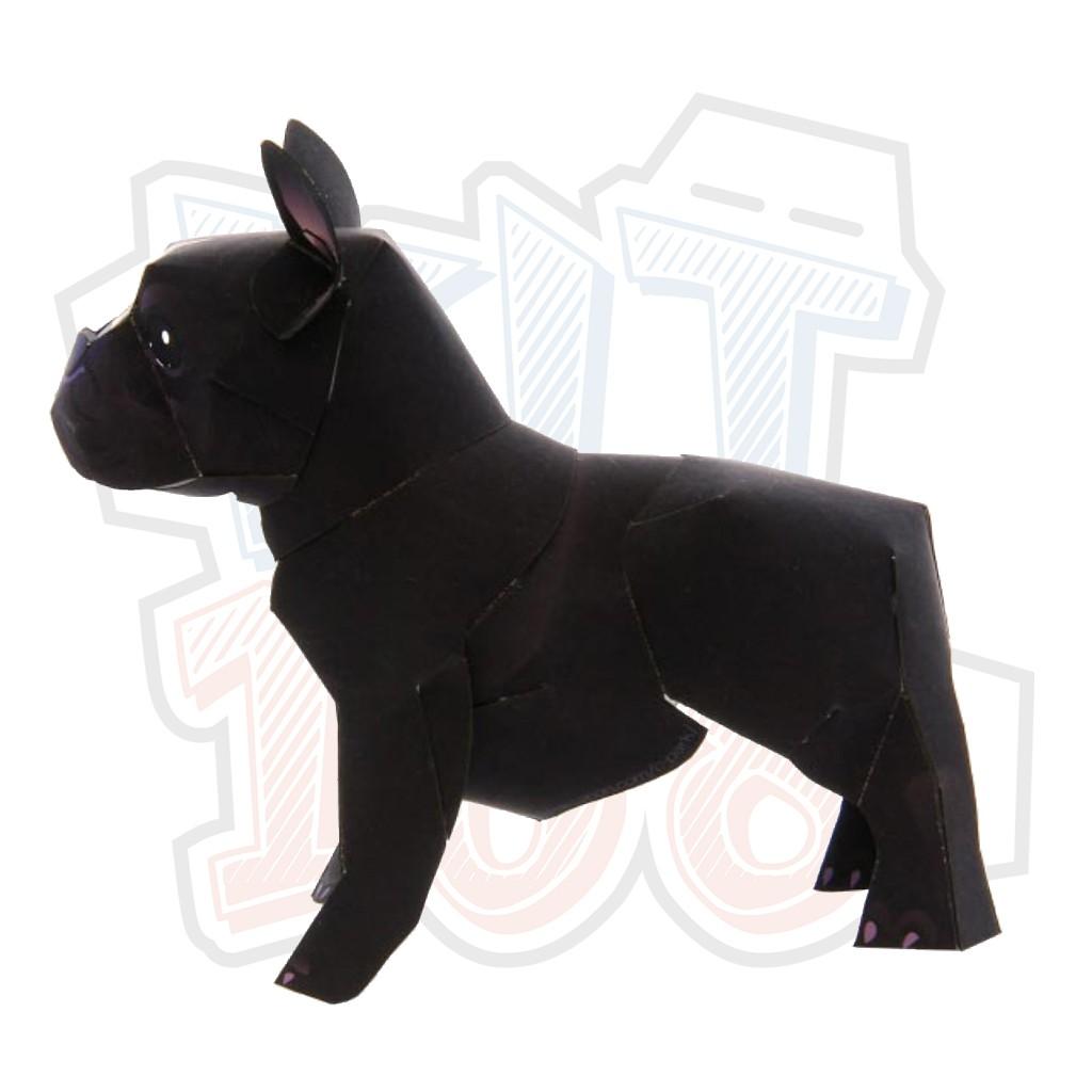 Mô hình giấy động vật Chó French Bulldog