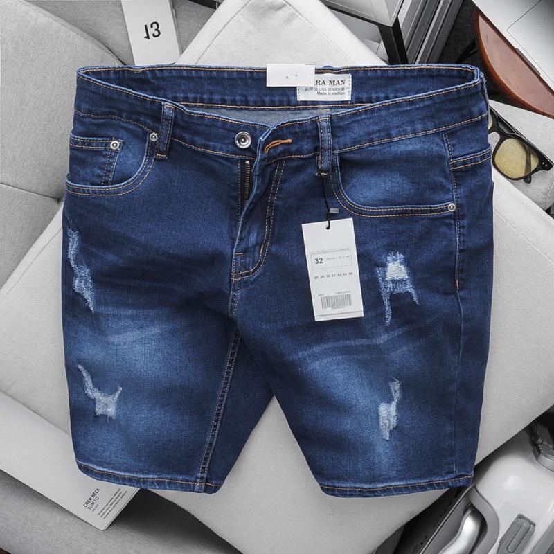 Quần short jean nam hàng xuất dư chất jean xịn