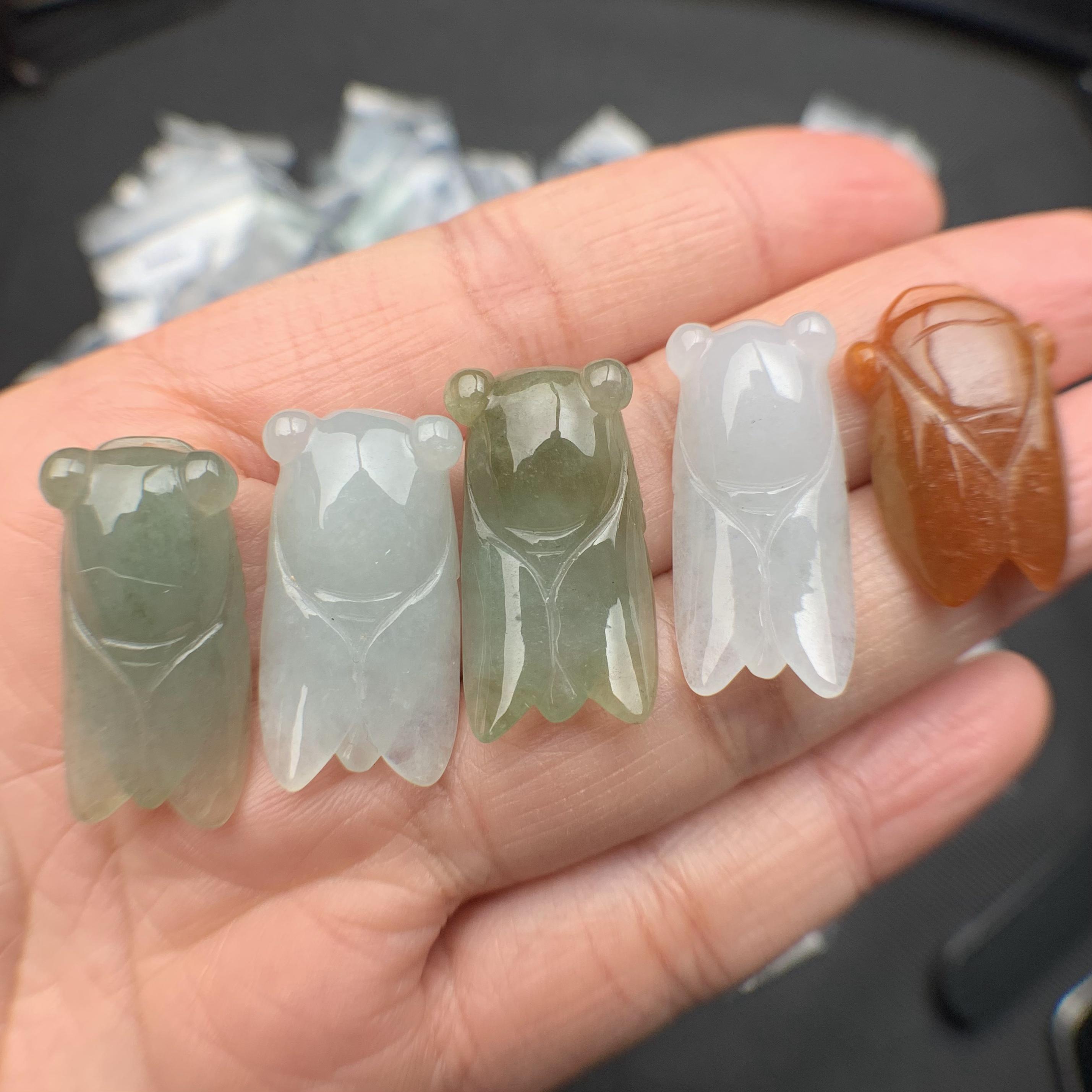 Ve sầu ngọc phỉ thúy tự nhiên Jadeite A