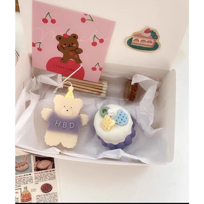 Nến Thơm Sweet Bear Happy Birthday, Quà Tặng Sinh Nhật - Dory Lab