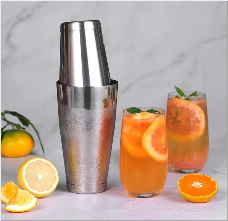 Dụng Cụ Boston Shaker 2 Đáy Inox #304 [ Thép Không Gỉ ]