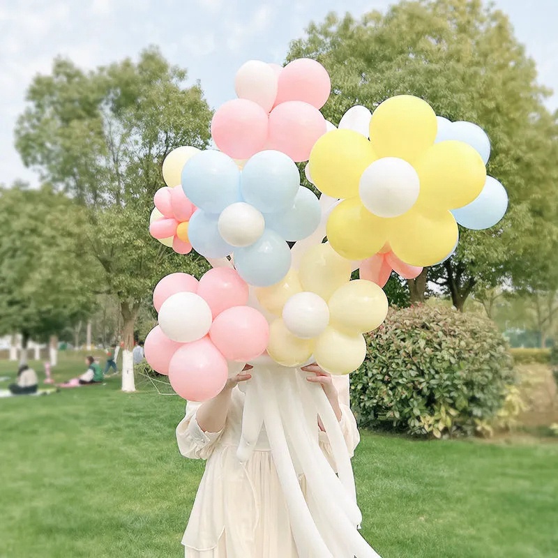Set 10 Pastel Macaron Bóng Cao Su Tạo Hình Bóng Nghệ Thuật Tông Màu Pastel Trang Trí Sinh Nhật, Sự Kiện Chụp Ảnh