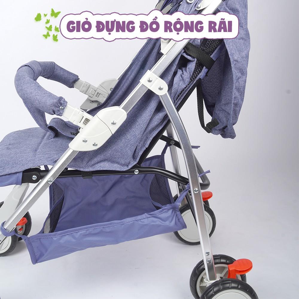 Xe đẩy em bé Mastela A2 khung Aluminum cao cấp siêu nhẹ - Xe đẩy gấp gọn cho bé từ sơ sinh bảo hành 12 tháng