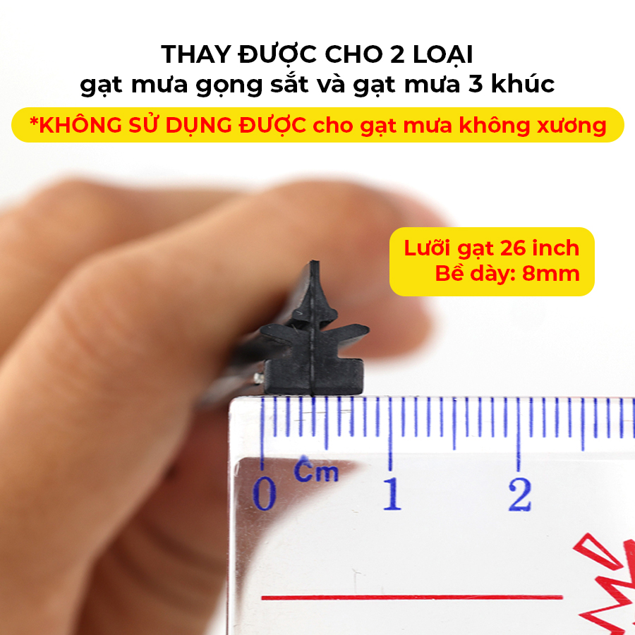 Combo 2 Lưỡi Gạt Mưa Loại A VIAIR R15