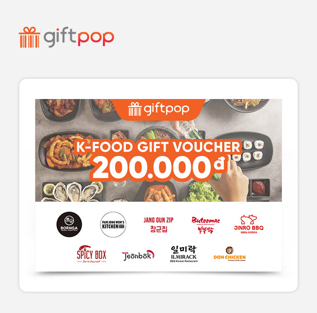 Hình ảnh [Giftpop] Phiếu Quà Tặng K-Food 200K