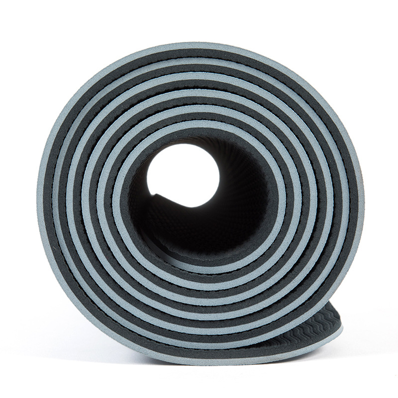 Thảm Tập Yoga TPE 2 Lớp 6mm, Thảm Mềm Mại, Thấm Hút Mồ Hôi, Chống Trơn Trượt