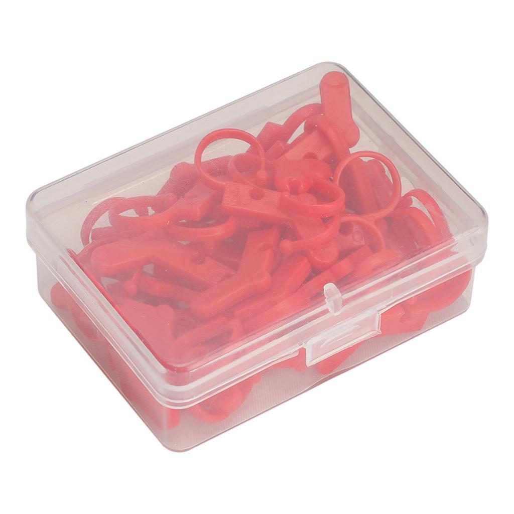 50pcs Heart Knitting Crochet Stitch Markers Holder