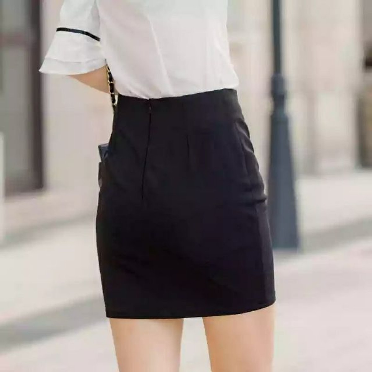 Chân váy công sở ôm dáng ngắn