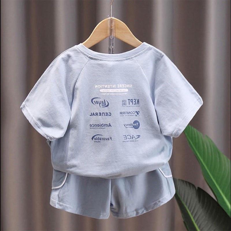 Đồ Bộ Cho Bé Trai Bộ Cộc Tay Chữ A Chất Cotton VYVY KIds Cho Bé Trai Từ 8-21kg